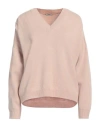 Peserico Woman Sweater Blush Size 6 Virgin Wool, Silk, Cashmere In Pink
