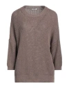 Peserico Woman Sweater Brown Size 12 Cotton, Polyester