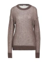 Peserico Woman Sweater Brown Size 6 Baby Alpaca Wool, Polyamide, Virgin Wool
