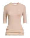 Peserico Woman Sweater Camel Size 6 Cashmere, Silk In Brown