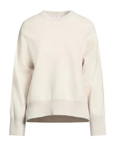 Peserico Woman Sweater Cream Size 4 Wool, Cashmere, Metal Fiber In White