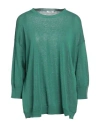 Peserico Woman Sweater Green Size 8 Linen, Cotton In Green