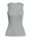 Peserico Woman Sweater Grey Size 14 Viscose, Polyester