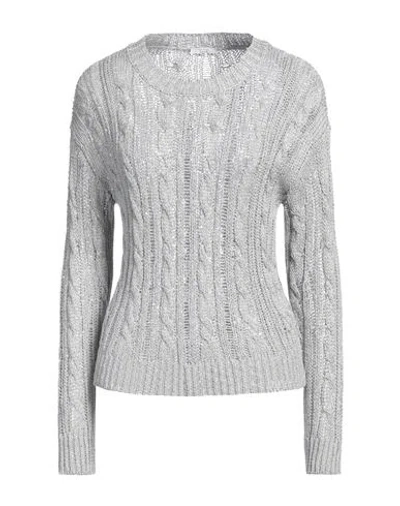 Peserico Easy Woman Sweater Grey Size 6 Viscose, Polyester, Cotton, Metallic Fiber