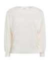 Peserico Woman Sweater Ivory Size 8 Viscose, Polyester In White