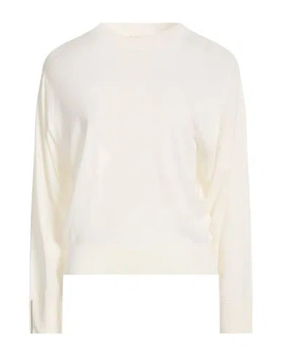 Peserico Woman Sweater Ivory Size 12 Merino Wool In White