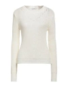 Peserico Woman Sweater Ivory Size 2 Cotton, Polyester In Multi