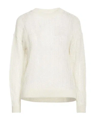 Peserico Woman Sweater Ivory Size 6 Alpaca Wool, Polyamide, Virgin Wool, Polyester In Neutral