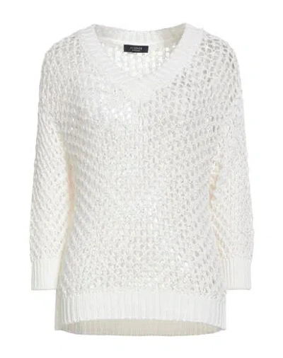 Peserico Woman Sweater Ivory Size 6 Cotton, Polyester In White