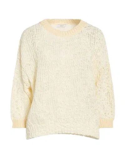 Peserico Woman Sweater Ivory Size 6 Cotton, Viscose In Neutral