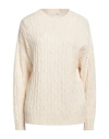 Peserico Woman Sweater Ivory Size 6 Virgin Wool, Silk, Viscose, Cashmere, Polyester In White