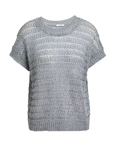 Peserico Woman Sweater Light Blue Size 6 Linen, Polyester
