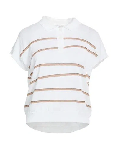 Peserico Woman Sweater Light Brown Size 10 Linen, Cotton, Viscose, Metallic Fiber In Multi