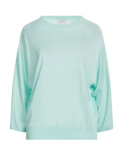 Peserico Woman Sweater Light Green Size 14 Viscose, Polyester In Multi