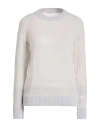 Peserico Woman Sweater Light Grey Size 12 Baby Alpaca Wool, Polyamide, Virgin Wool In Gray