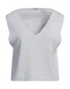 Peserico Woman Sweater Light Grey Size 12 Cotton In Grey