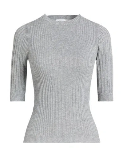 Peserico Woman Sweater Light Grey Size 16 Viscose, Polyester In Gray