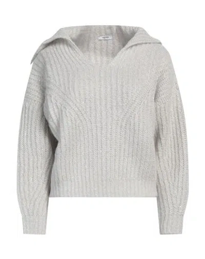 Peserico Woman Sweater Light Grey Size 6 Baby Alpaca Wool, Nylon, Virgin Wool, Polyester