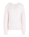Peserico Woman Sweater Light Pink Size 10 Alpaca Wool, Polyamide, Virgin Wool In Neutral