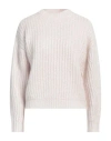 Peserico Woman Sweater Light Pink Size 6 Baby Alpaca Wool, Nylon, Virgin Wool