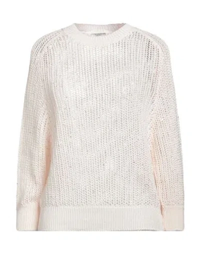 Peserico Woman Sweater Light Pink Size 2 Cotton, Polyester