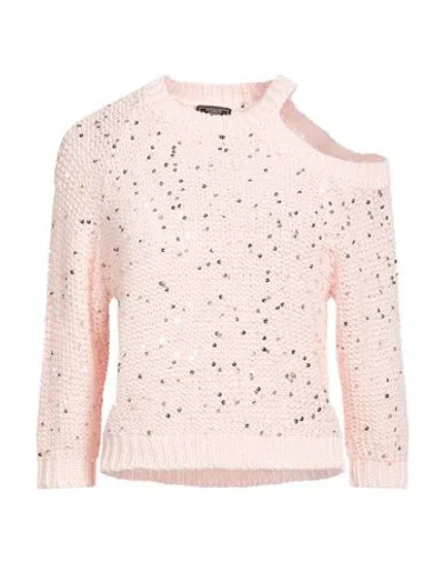 Peserico Woman Sweater Light Pink Size 6 Cotton In Multi