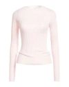 Peserico Woman Sweater Light Pink Size 6 Virgin Wool In Multi