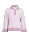 Peserico Woman Sweater Lilac Size 10 Alpaca Wool, Polyamide, Virgin Wool In Purple