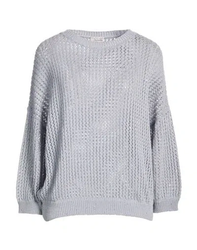 Peserico Woman Sweater Lilac Size 10 Cotton, Polyester In Purple