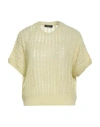 Peserico Cotton Cordonnet Jumper With Sequins In Green