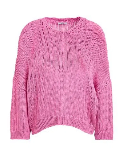 Peserico Woman Sweater Magenta Size 6 Cotton