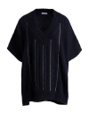 Peserico Woman Sweater Midnight Blue Size 10 Virgin Wool, Silk, Cashmere, Polyamide, Merino Wool