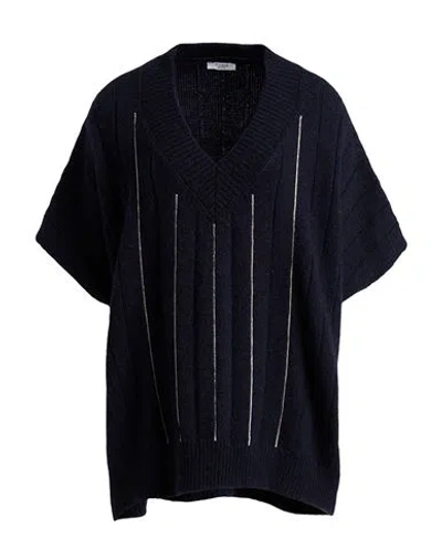 Peserico Woman Sweater Midnight Blue Size 10 Virgin Wool, Silk, Cashmere, Polyamide, Merino Wool