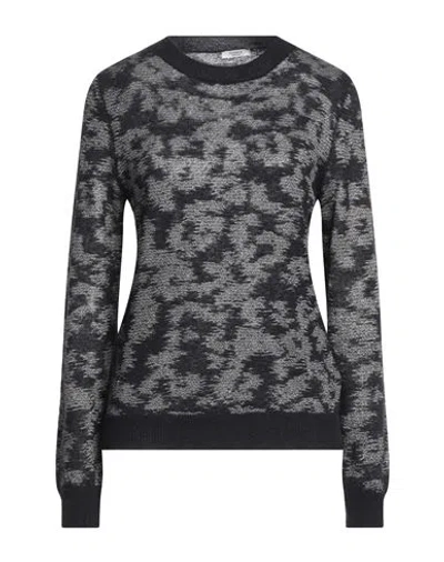 Peserico Woman Sweater Midnight Blue Size 14 Baby Alpaca Wool, Nylon, Virgin Wool In Blue