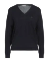 Peserico Woman Sweater Midnight Blue Size 14 Silk, Cotton In Blue
