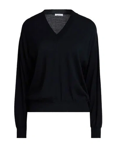 Peserico Woman Sweater Midnight Blue Size 4 Wool In Black