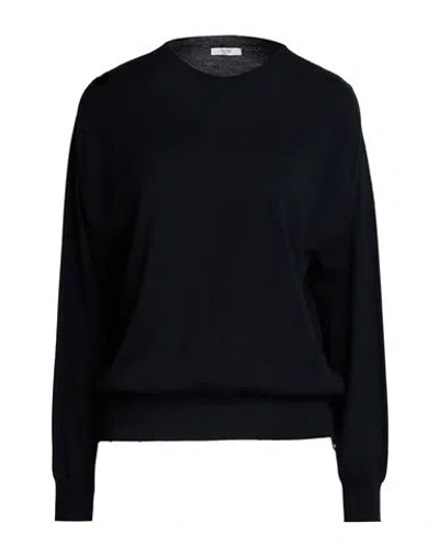 Peserico Woman Sweater Midnight Blue Size 4 Wool In Black