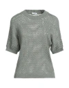 Peserico Woman Sweater Military Green Size 10 Cotton, Polyester
