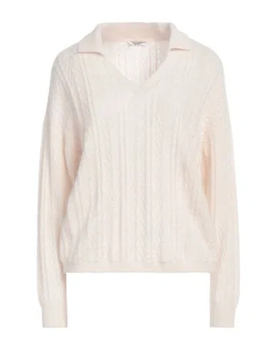 Peserico Woman Sweater Off White Size 10 Baby Alpaca Wool, Nylon, Virgin Wool