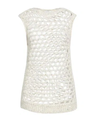 Peserico Woman Sweater Off White Size 6 Alpaca Wool, Polyester, Nylon