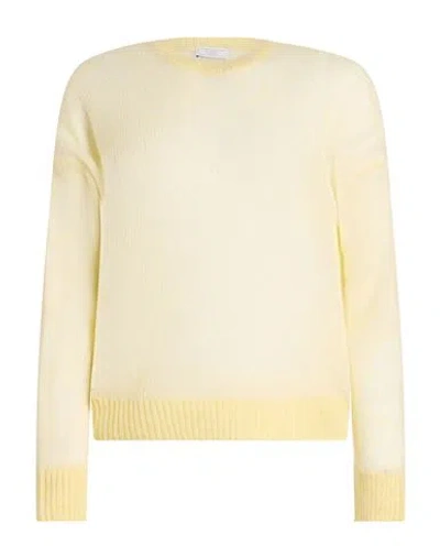 Peserico Woman Sweater Pastel Yellow Size 0 Alpaca Wool, Polyoxamide Fiber, Virgin Wool
