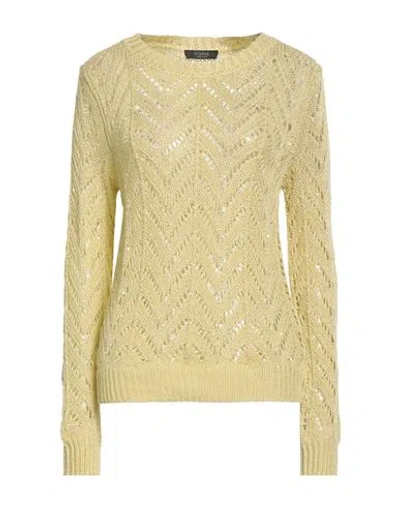 Peserico Woman Sweater Pastel Yellow Size 6 Cotton, Polyester