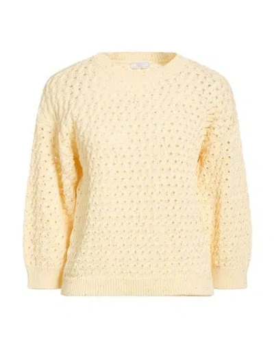 Peserico Woman Sweater Pastel Yellow Size 6 Cotton, Polyester