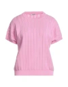 Peserico Woman Sweater Pink Size 10 Cotton In Pink