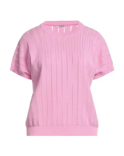 Peserico Woman Sweater Pink Size 10 Cotton