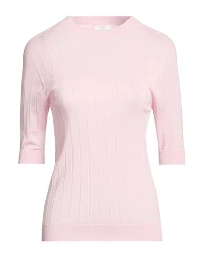 Peserico Woman Sweater Pink Size 10 Merino Wool