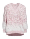 Peserico Woman Sweater Pink Size 12 Cotton