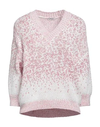 Peserico Woman Sweater Pink Size 12 Cotton