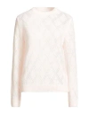 Peserico Woman Sweater Pink Size 6 Alpaca Wool, Polyamide, Merino Wool In Multi