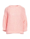 Peserico Woman Sweater Pink Size 6 Cotton